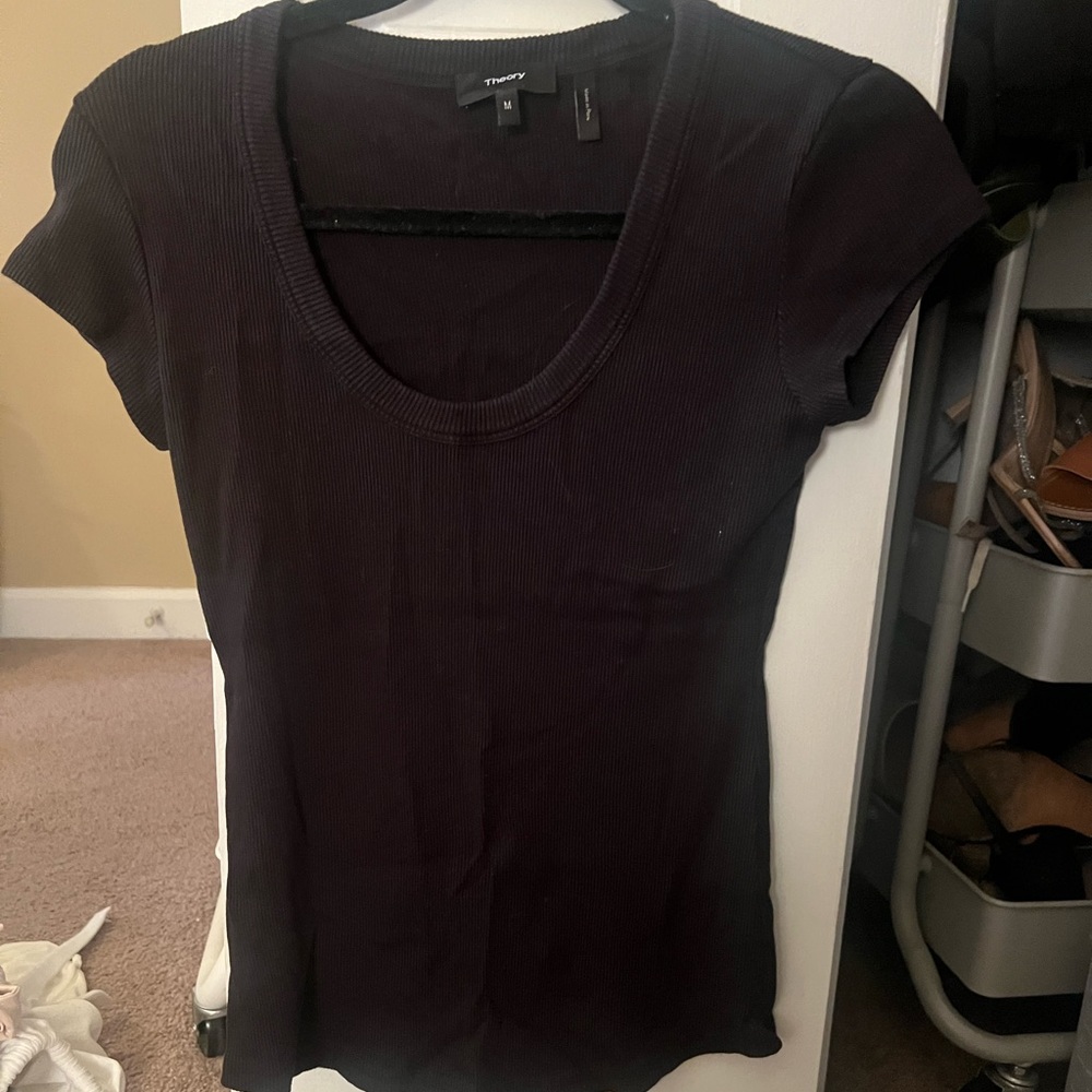 Ribbed theory short sleeve
